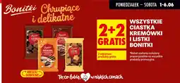 Biedronka Ciastka kremówki i listki bonitki oferta