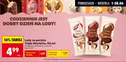 Biedronka Lody na patyku Triple Marletto oferta