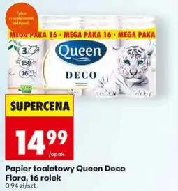 Biedronka Papier toaletowy Queen Deco Flora oferta