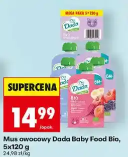 Biedronka Mus owocowy Dada Baby Food Bio oferta