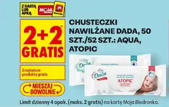 Biedronka Chusteczki nawilżane dada oferta
