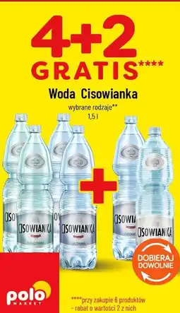Polomarket Woda Cisowianka wybrane rodzaje oferta