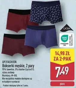 ALDI UP2FASHION Bokserki męskie, 2 pary oferta