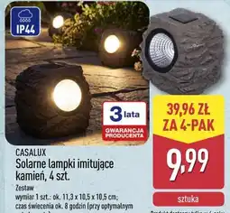 ALDI CASALUX Solarne lampki imitujące kamień, 4 szt oferta