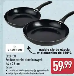 ALDI CROFTON Zestaw patelni aluminiowych 24 + 28 cm oferta