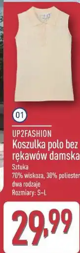 ALDI UP2FASHION Koszulka polo bez rękawów damska oferta