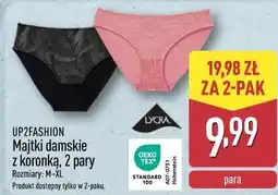 ALDI UP2FASHION Majtki damskie z koronką, 2 pary oferta