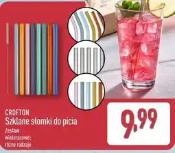 ALDI CROFTON Szklane słomki do picia oferta