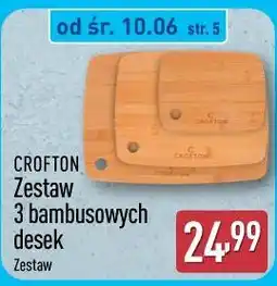 ALDI CROFTON Zestaw 3 bambusowych desek oferta