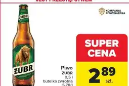 Carrefour Market Piwo ŻUBR oferta