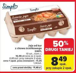 Carrefour Jaja od kur z chowu ściółkowego SIMPL oferta
