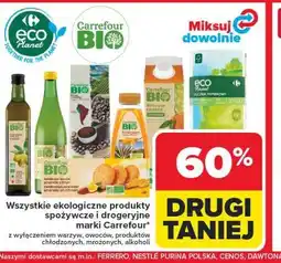 Carrefour Market Wszystkie ekologiczne produkty spożywcze i drogeryjne marki Carrefour BIO oferta