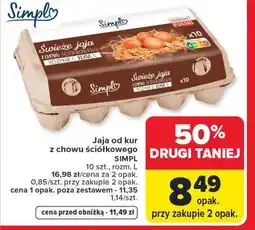 Carrefour Market Jaja od kur z chowu ściółkowego SIMPL oferta