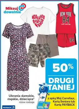 Carrefour Market Ubrania damskie, męskie, dziecięce oferta