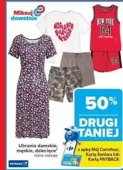 Carrefour Ubrania damskie, męskie, dziecięce oferta