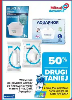 Carrefour Wszystkie pojedyncze wkłady do filtrowania wody oferta
