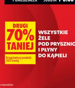Biedronka Wszystkie żele pod prysznic i płyny do kąpieli oferta