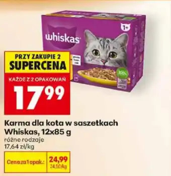 Biedronka Karma dla kota w saszetkach Whiskas oferta