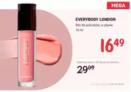 Rossmann Róż do policzków w płynie EVERYBODY LONDON oferta