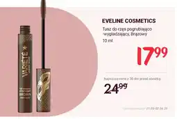 Rossmann Tusz do rzęs pogrubiająco-wygładzający Brązowy Variété EVELINE COSMETICS oferta