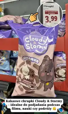 Lidl Kakaowe chrupki kukurydziane o smaku czekoladowym Cloudy & Stormy oferta