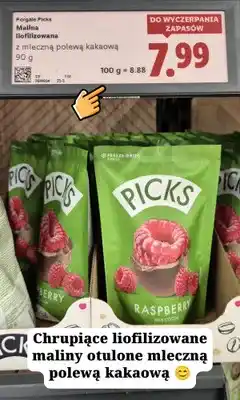 Lidl Malina liofilizowana z mleczną polewą kakaową Pergale Picks oferta