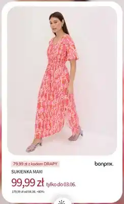 BonPrix Sukienka maxi bonprix oferta