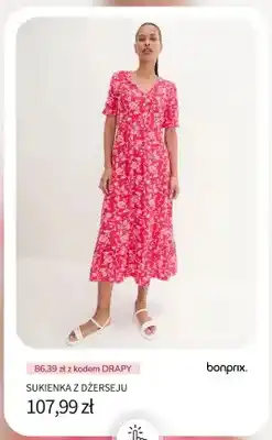 BonPrix Sukienka z dżerseju bonprix oferta