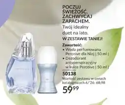Avon Zestaw Perceive dla Niej: Woda perfumowana 50ml, Dezodorant antyperspiracyjny w kulce oferta