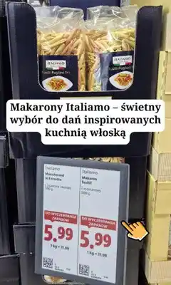 Lidl Makaron fusilli trzykolorowy Italiamo oferta