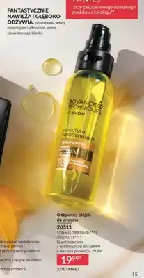 Avon Odżywczy olejek do włosów Advance Techniques Avon oferta