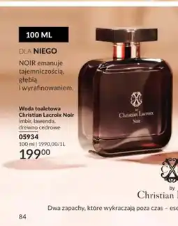 Avon Woda toaletowa Christian Lacroix Noir oferta