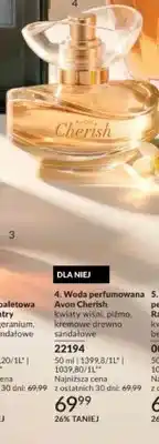 Avon Woda perfumowana Avon Cherish kwiaty wiśni, piżmo, kremowe drewno sandałowe oferta