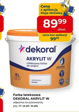 Mrówka Farba lateksowa Dekoral oferta