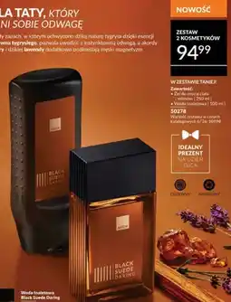 Avon Zestaw 2 kosmetyków Avon Black Suede Daring: żel do mycia ciała i włosów, woda toaletowa oferta