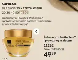 Avon Żel na noc z Protinolem i prawdziwym złotem Avon Anew Supreme Gold Nourish & Brighten Night Gele oferta