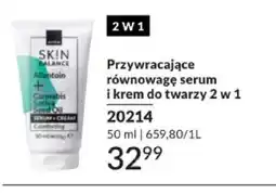 Avon Przywracające równowagę serum i krem do twarzy 2 w 1 SKIN BALANCE 20214 oferta