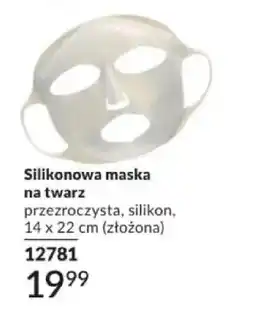 Avon Silikonowa maska na twarz przezroczysta 14x22cm oferta