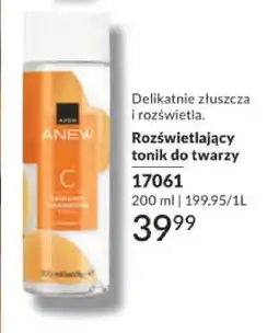 Avon Rozświetlający tonik do twarzy Avon Anew oferta