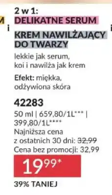 Avon 2 w 1: Delikatne serum i krem nawilżający do twarzy Avon Skin Gentle oferta