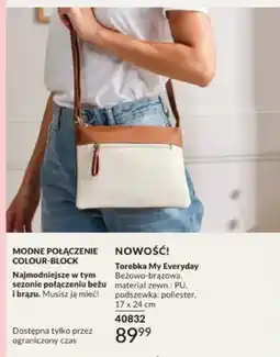Avon Torebka My Everyday beżowo-brązowa 17x24cm oferta