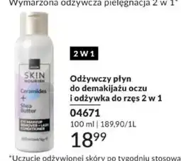 Avon Odżywczy płyn do demakijażu oczu i odżywka do rzęs 2 w 1 SKIN NOURISH 04671 oferta