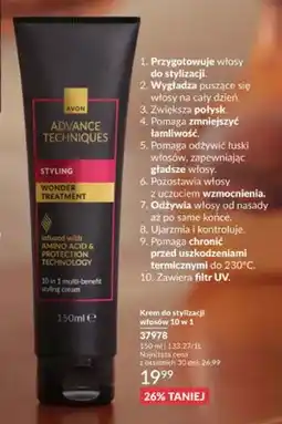 Avon Krem do stylizacji włosów 10 w 1 Avon Advance Techniques oferta