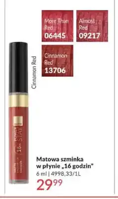 Avon Matowa szminka w płynie 16 godzin More Than Red oferta