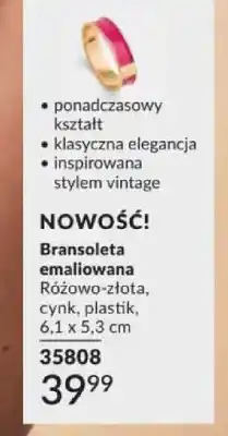 Avon Bransoleta emaliowana różowo-złota oferta