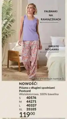 Avon Piżama z długimi spodniami Postcard wielokolorowa 100% bawełna oferta