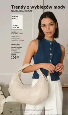 Avon Torebka Matilda kremowa PU poliester 35x7,5x23cm oferta