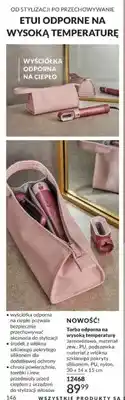 Avon Torba odporna na wysoką temperaturę Jasnoróżowa 30x14x15cm oferta