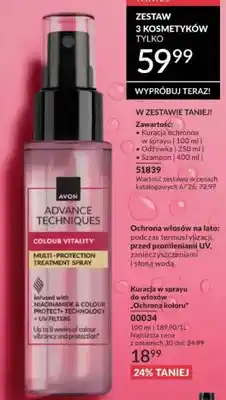 Avon Kuracja w sprayu do włosów Ochrona koloru Avon Advance Techniques oferta
