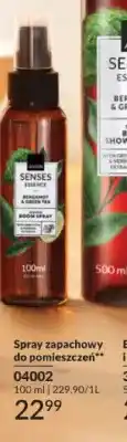 Avon Spray zapachowy do pomieszczeń Avon Senses Essence Aromatyczna bergamotka i zielona herbata oferta